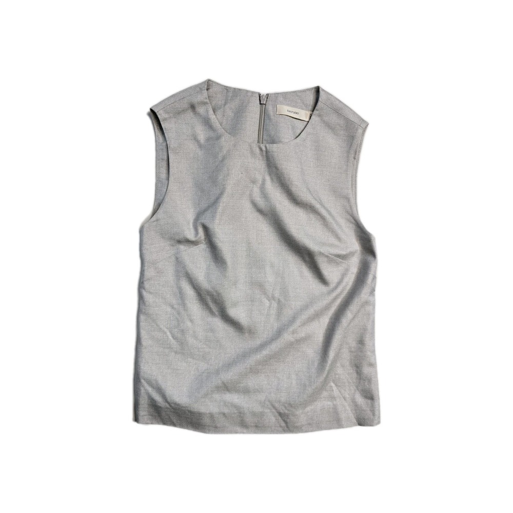 SUISTUDIO Sage Blouse‎ Women's UK 2 Silk Sleeveless Lined Suitsupply  Logo